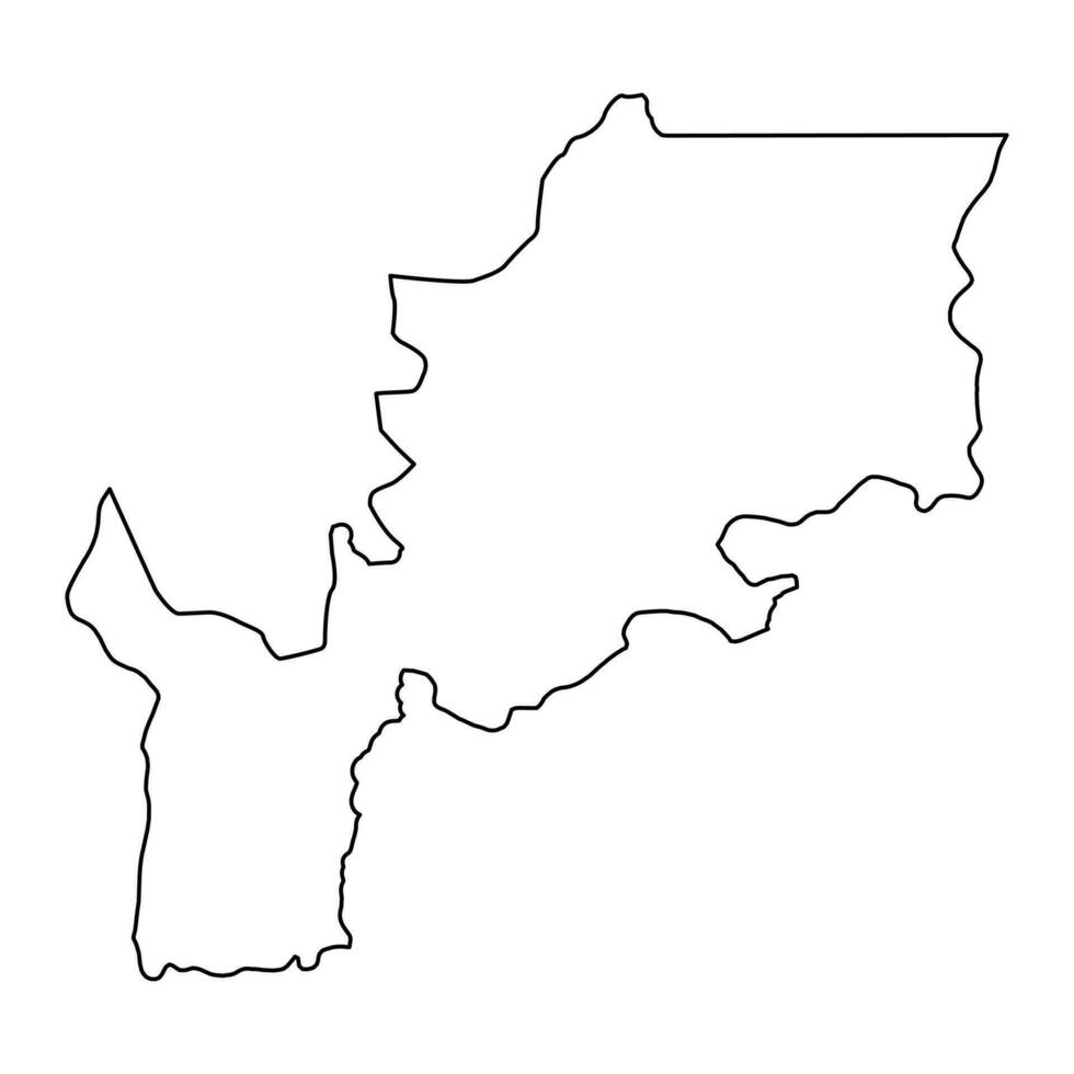 lomami provins Karta, administrativ division av demokratisk republik av de Kongo. vektor illustration.