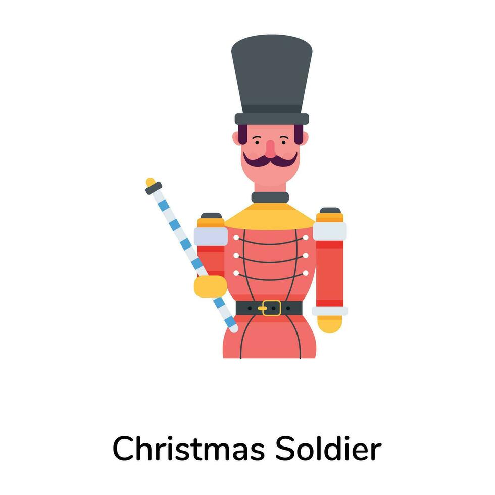 trendig jul soldat vektor