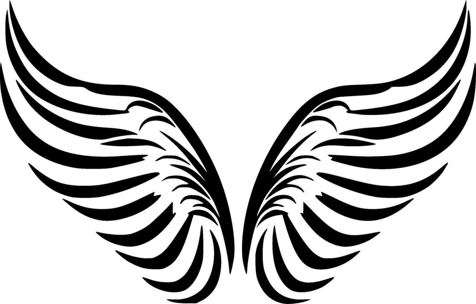 Flügel - - hoch Qualität Vektor Logo - - Vektor Illustration Ideal zum T-Shirt Grafik