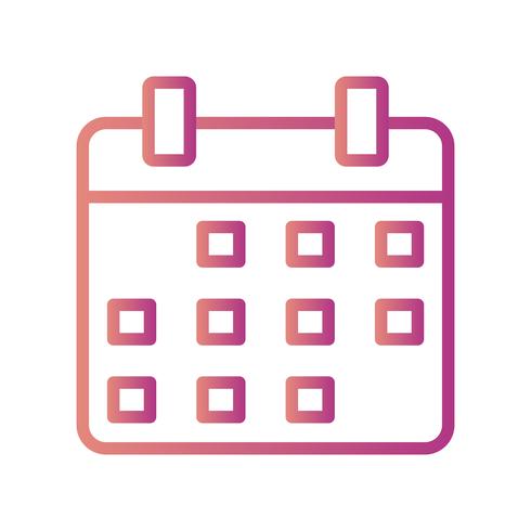 Vektor-Kalender-Symbol vektor