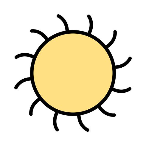 Sun-Vektor-Symbol vektor