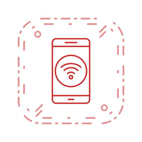 Wifi Mobile Anwendungssymbol Vektor