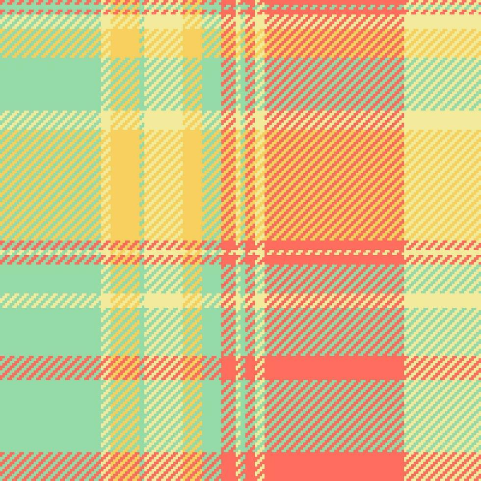 Vektor Tartan Hintergrund von Stoff prüfen Textil- mit ein nahtlos Plaid Muster Textur.