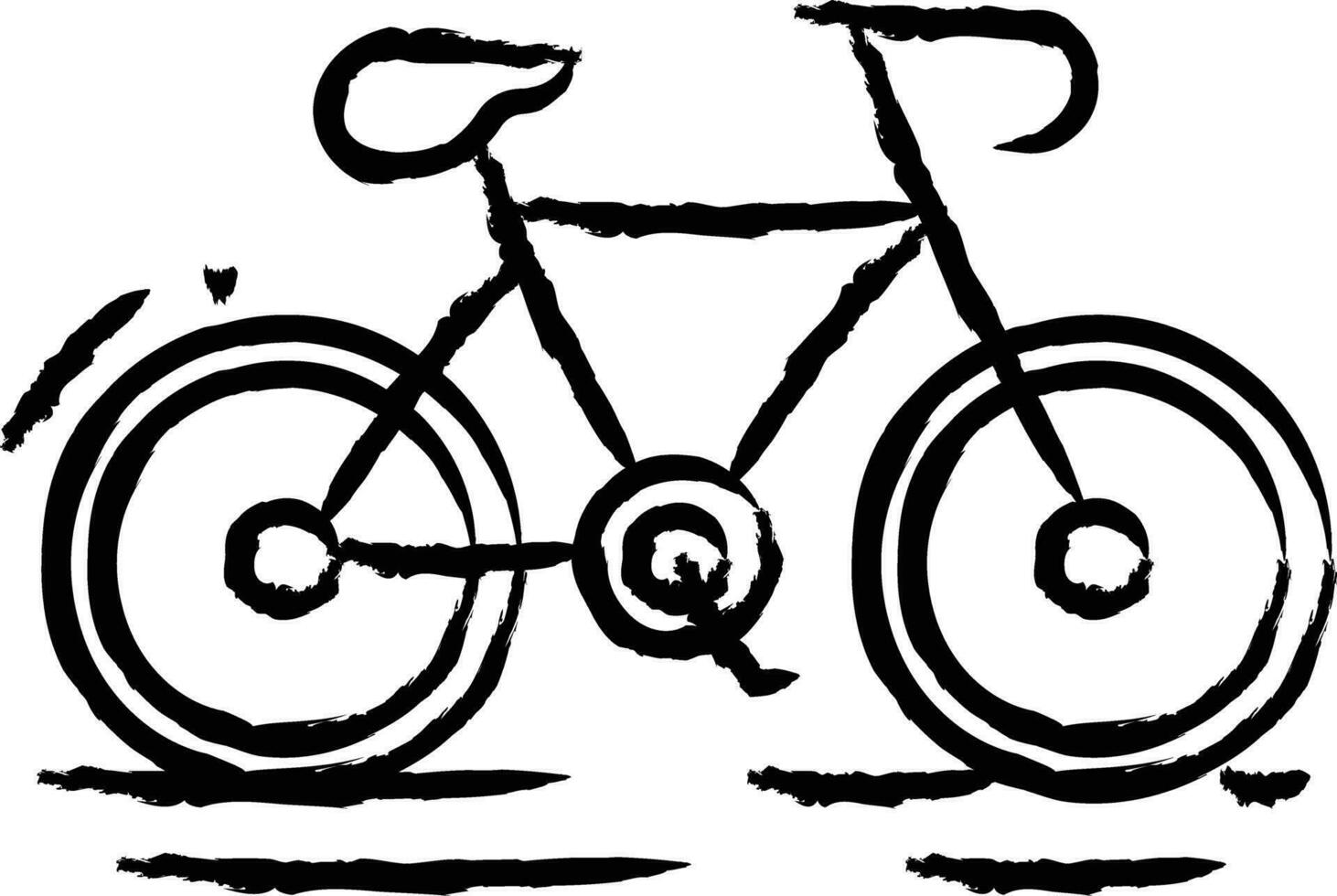 Radfahren Hand gezeichnet Vektor Illustration