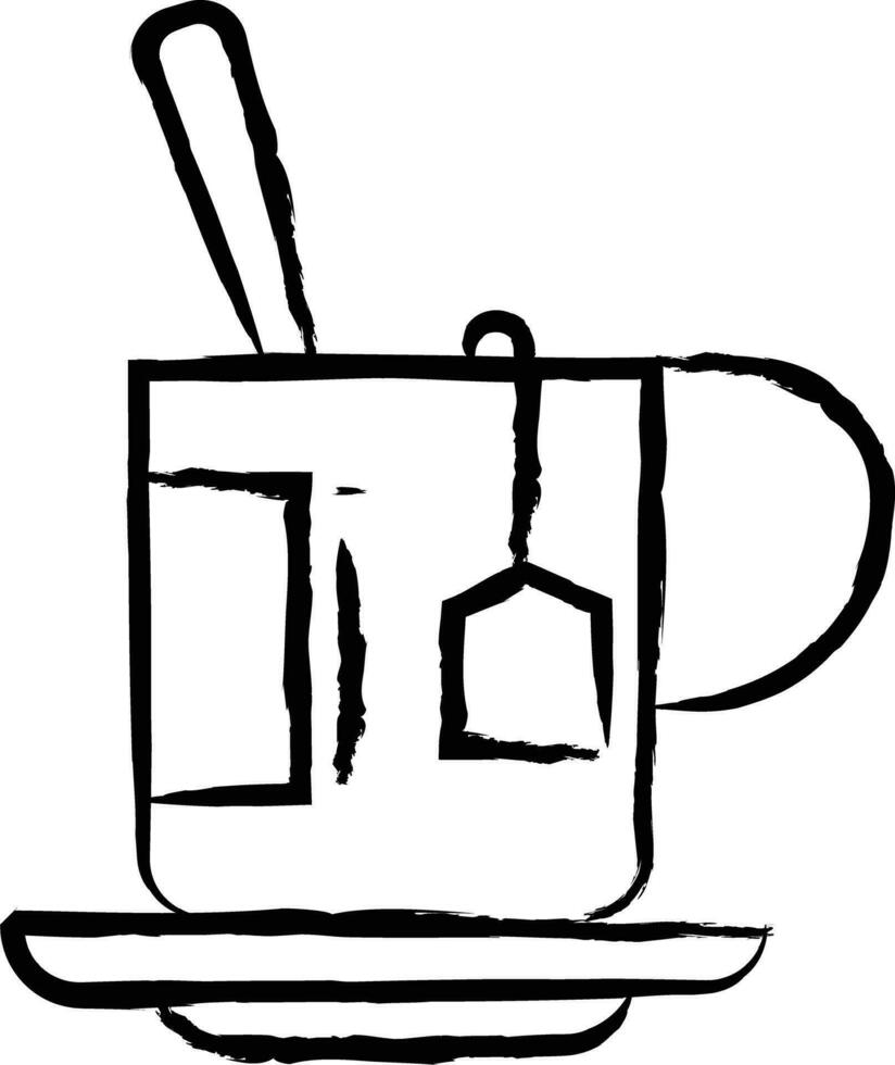 kaffee handgezeichnete vektorillustration vektor