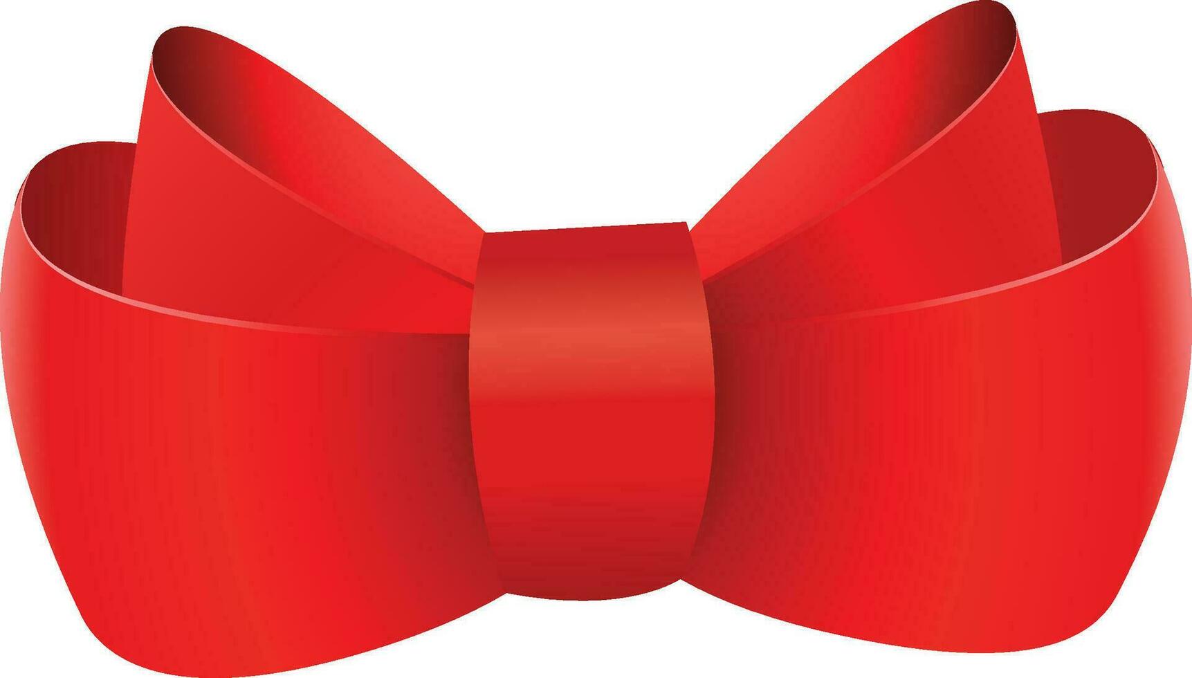 rot Band Bogen, Symbol von Bogen, realistisch rot Seide Bogen vektor