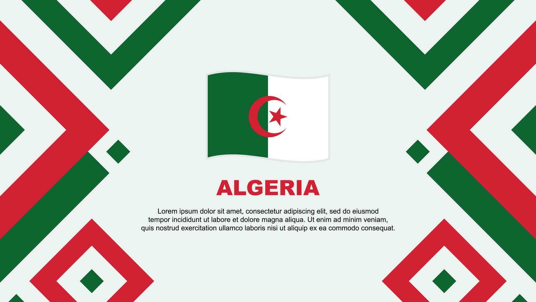 algeriet flagga abstrakt bakgrund design mall. algeriet oberoende dag baner tapet vektor illustration. algeriet mall