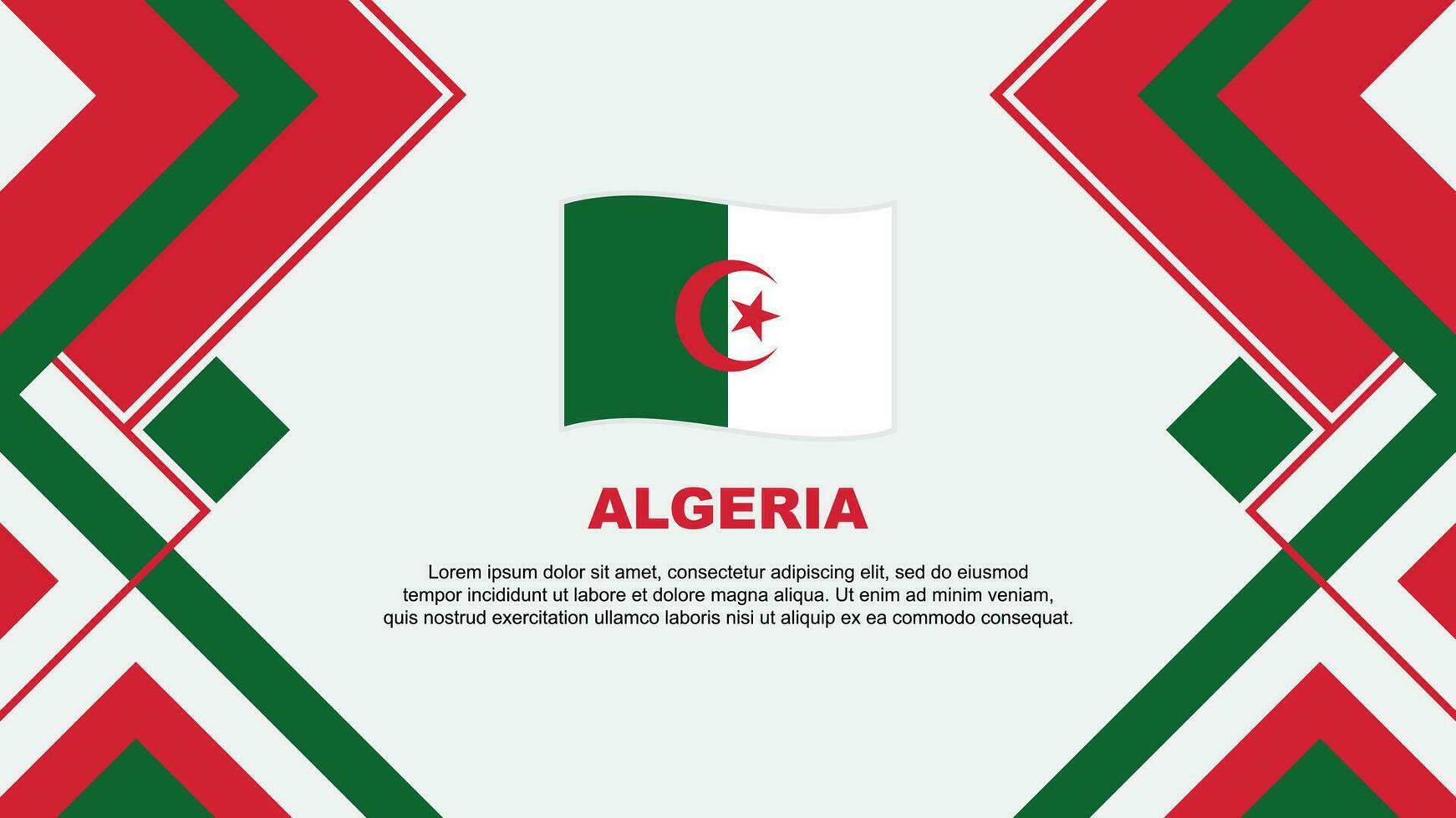 algeriet flagga abstrakt bakgrund design mall. algeriet oberoende dag baner tapet vektor illustration. algeriet baner