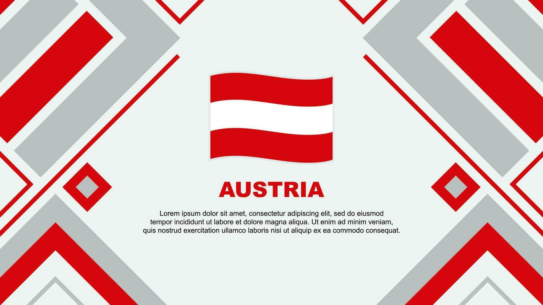 österrike flagga abstrakt bakgrund design mall. österrike oberoende dag baner tapet vektor illustration. österrike flagga