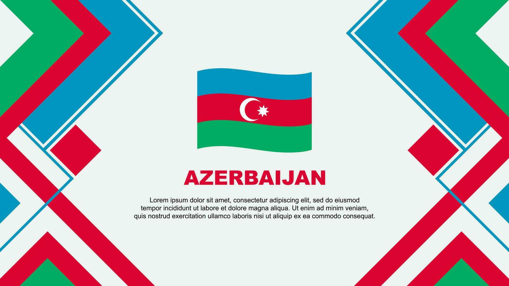 azerbaijan flagga abstrakt bakgrund design mall. azerbaijan oberoende dag baner tapet vektor illustration. azerbaijan baner