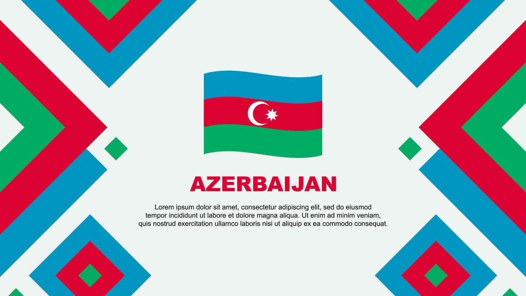 azerbaijan flagga abstrakt bakgrund design mall. azerbaijan oberoende dag baner tapet vektor illustration. azerbaijan mall