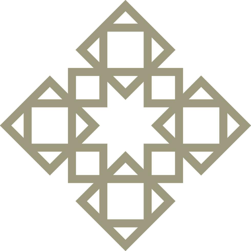 Vektor Mandala ein einfach Design mit Arabisch Muster