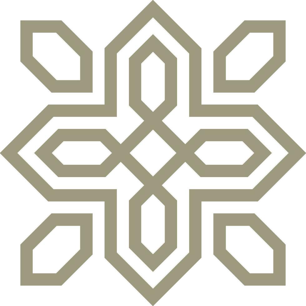vektor mandala en enkel design med arabicum mönster