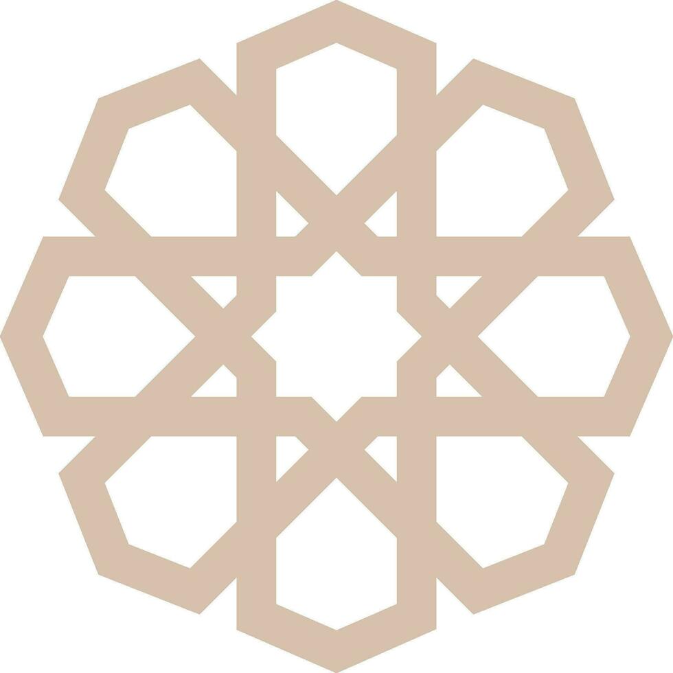 vektor mandala en enkel design med arabicum mönster