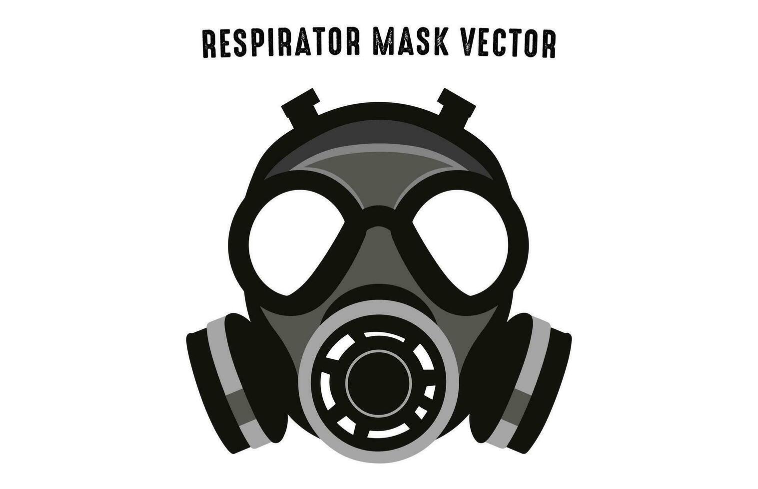 ein Respirator Gas Maske Vektor kostenlos