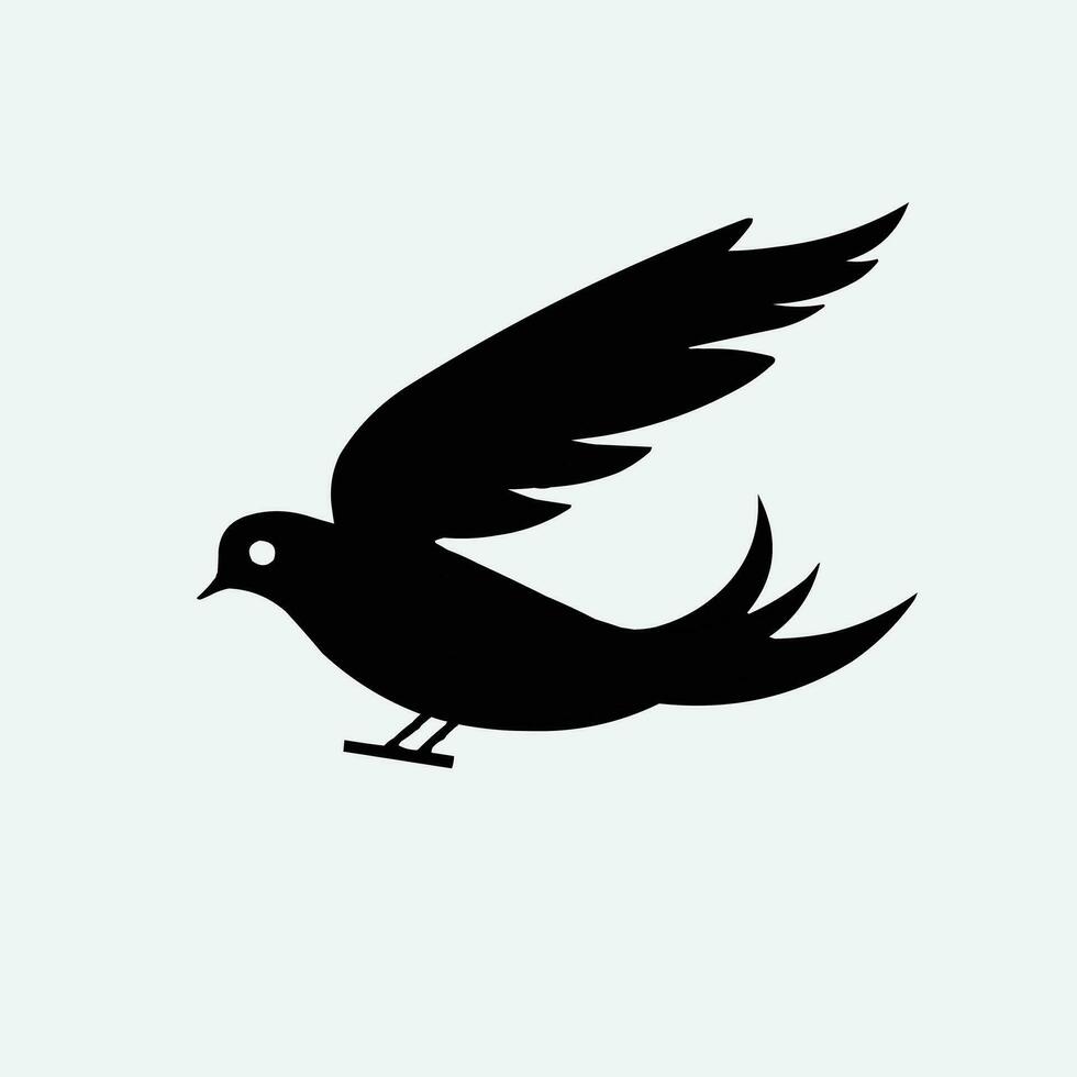fågel sillhouette illustration vektor