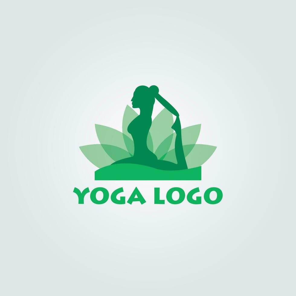 yoga logotyp design vektor mall vektor