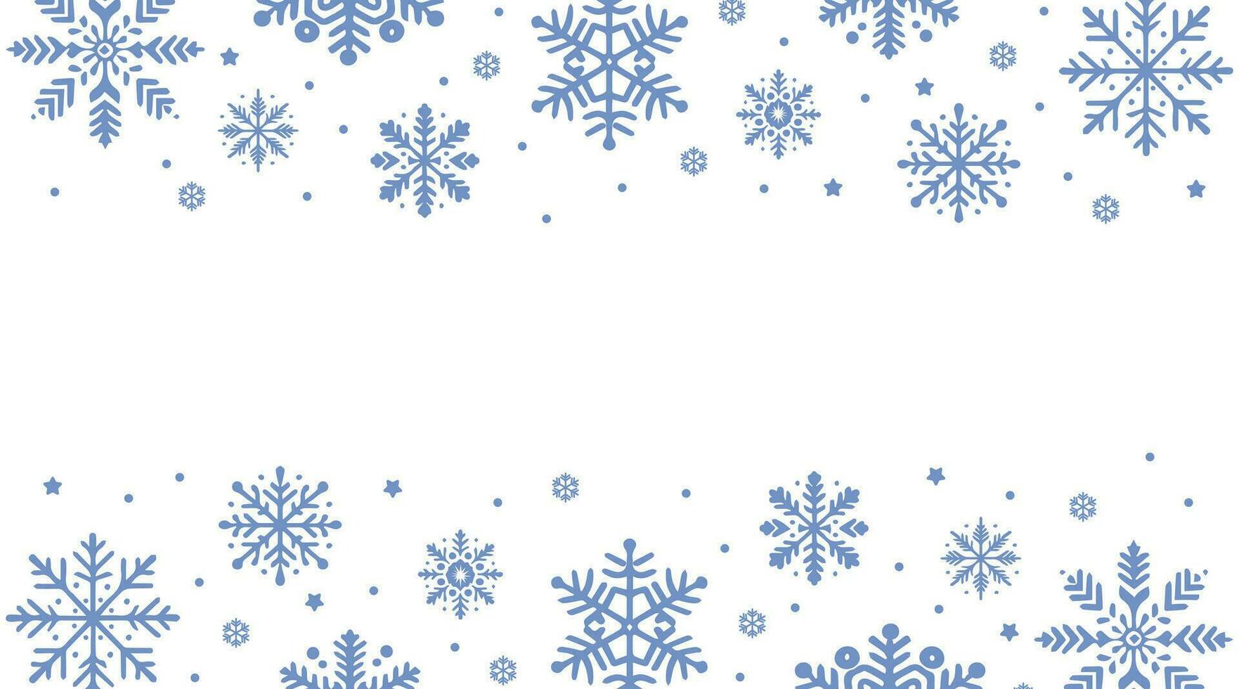 baner vinter- kort med snöflinga ram vektor illustration. dekorativ vinter- bakgrund med hand dragen snöflingor, snö, stjärnor, design element.