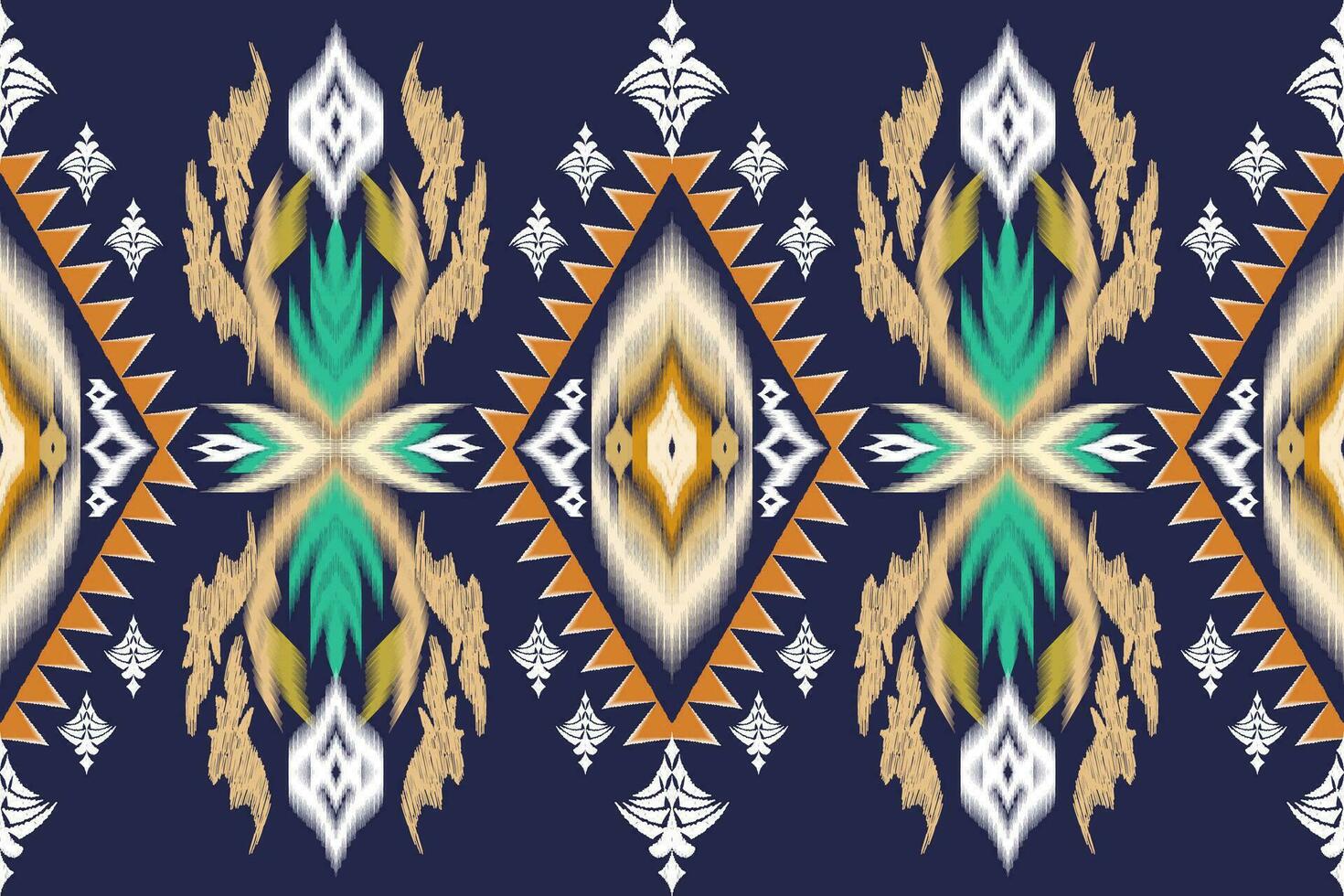 geometrisk etnisk aztec broderi stil.figur ikat orientalisk traditionell konst mönster.design för etnisk bakgrund, tapeter, mode, kläder, omslag, tyg, element, sarong, grafik, vektor illustration.