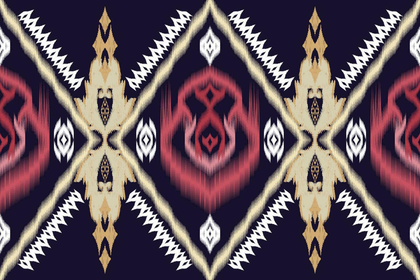 ikat etnisk aztec broderi stil.figur geometrisk orientalisk traditionell konst mönster.design för ikat bakgrund, tapeter, mode, kläder, omslag, tyg, element, sarong, grafik, vektor illustration.