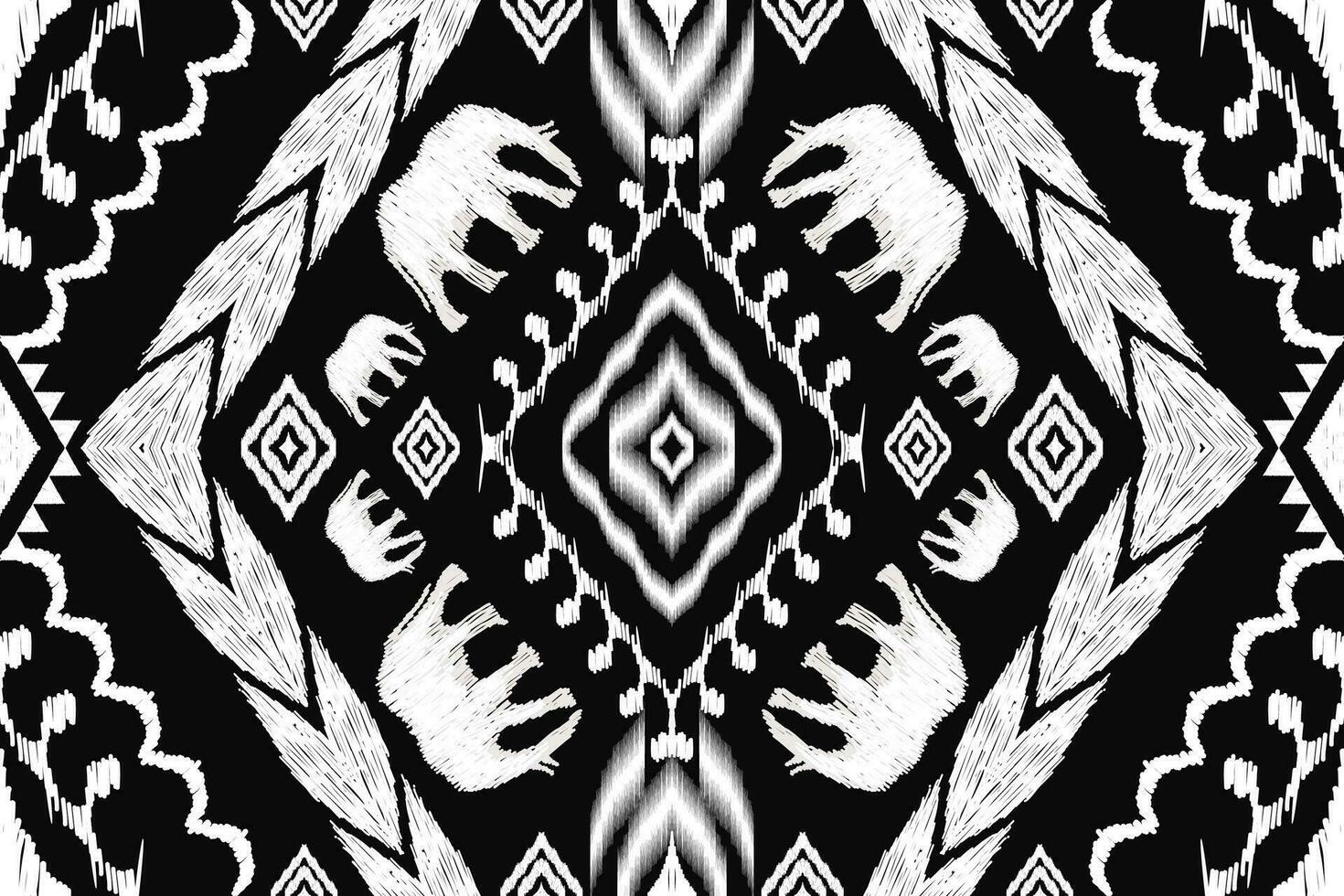 geometrisk etnisk aztec broderi stil.figur ikat orientalisk traditionell konst mönster.design för etnisk bakgrund, tapeter, mode, kläder, omslag, tyg, element, sarong, grafik, vektor illustration.