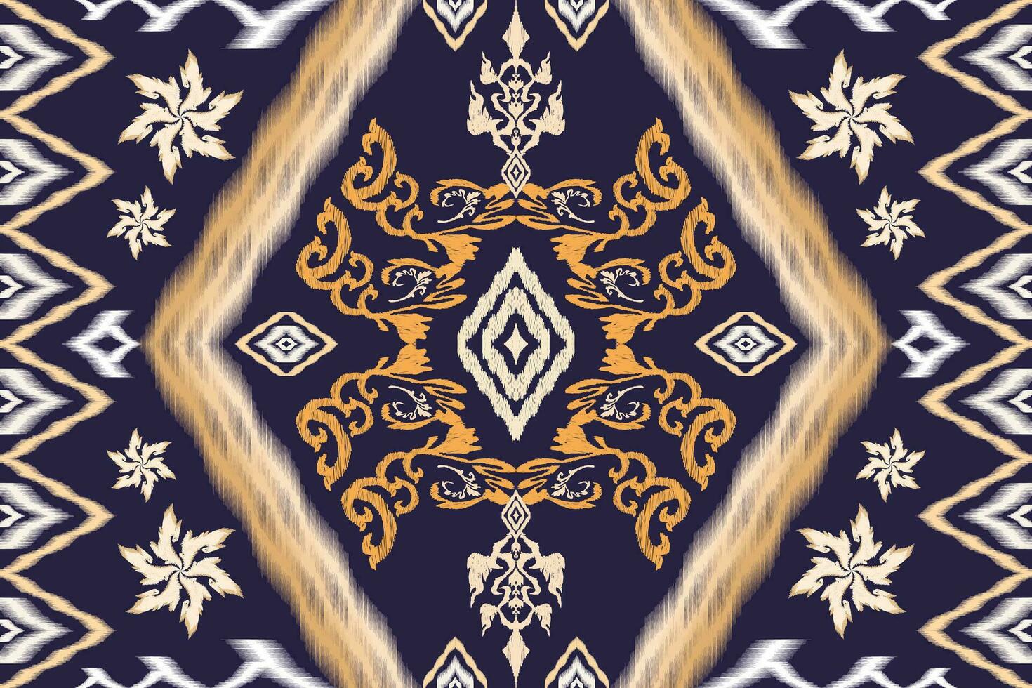 geometrisk etnisk aztec broderi stil.figur ikat orientalisk traditionell konst mönster.design för etnisk bakgrund, tapeter, mode, kläder, omslag, tyg, element, sarong, grafik, vektor illustration.
