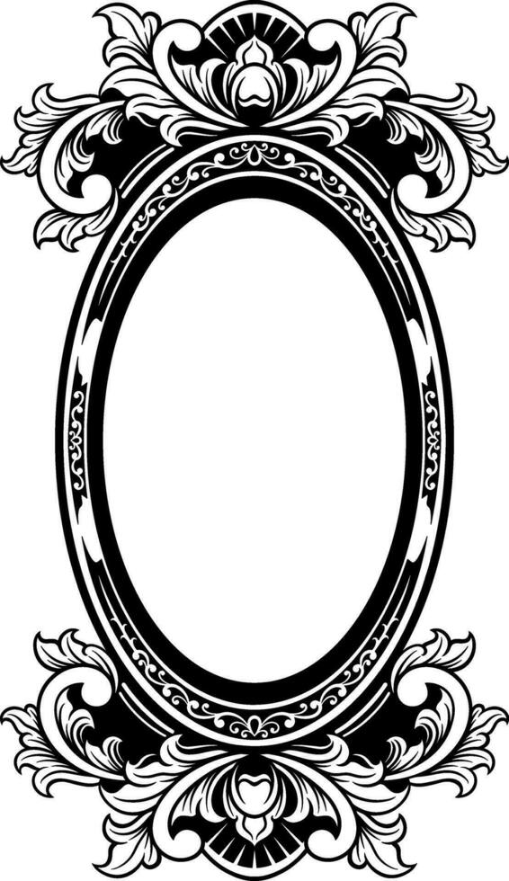 Vektor Spiegel Ornament Rahmen
