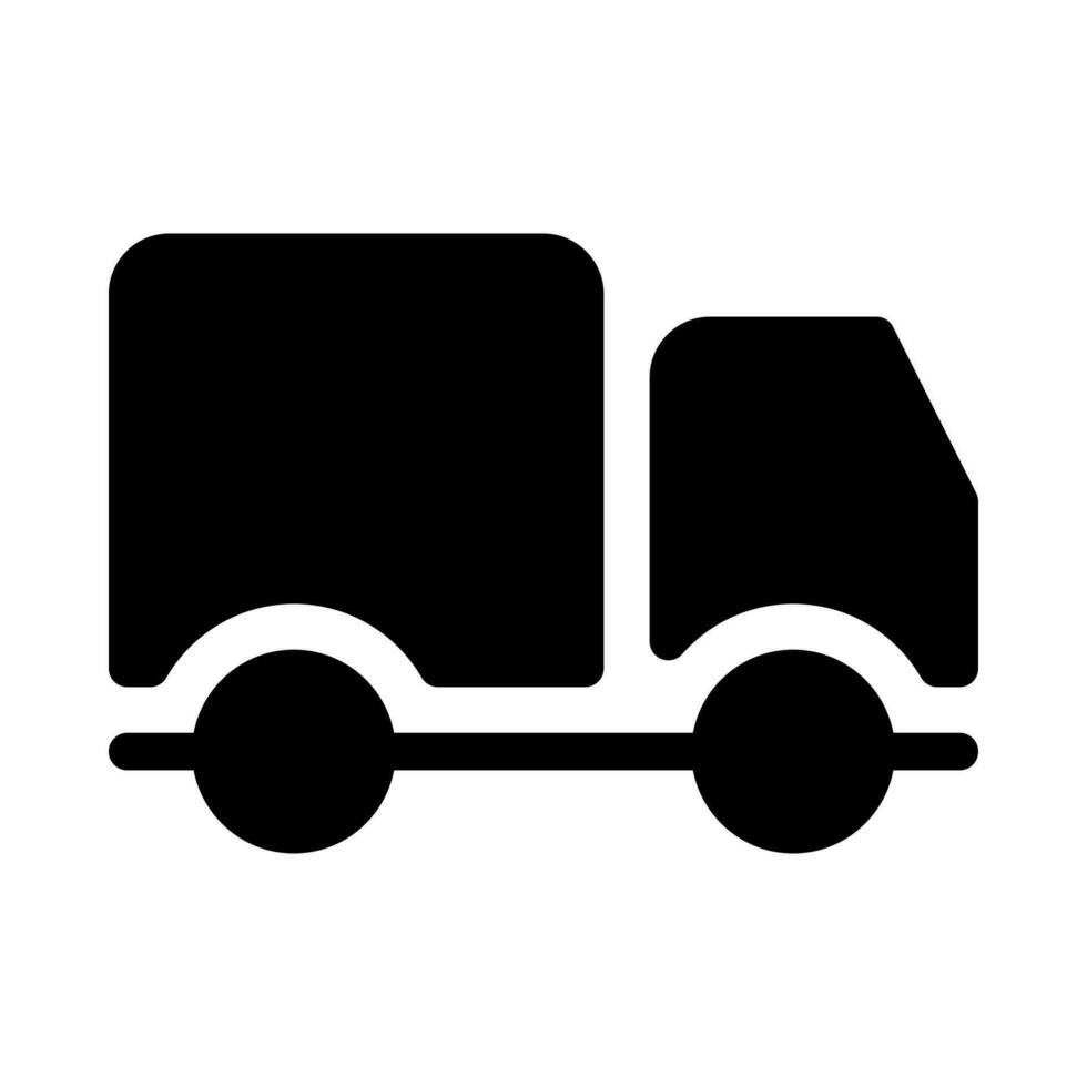 LKW Symbol zum Transport und Logistik vektor
