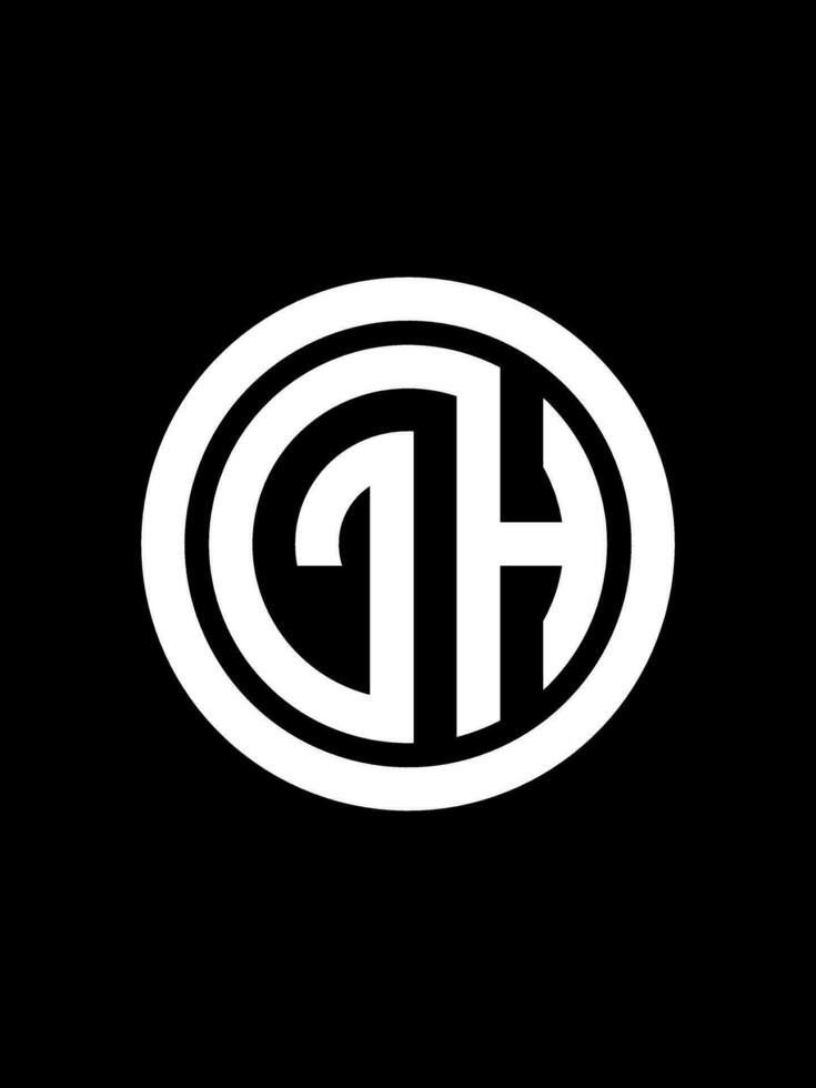 gh Monogramm Logo Vorlage vektor