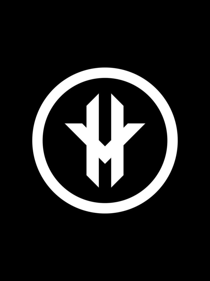 vh monogram logotyp mall vektor