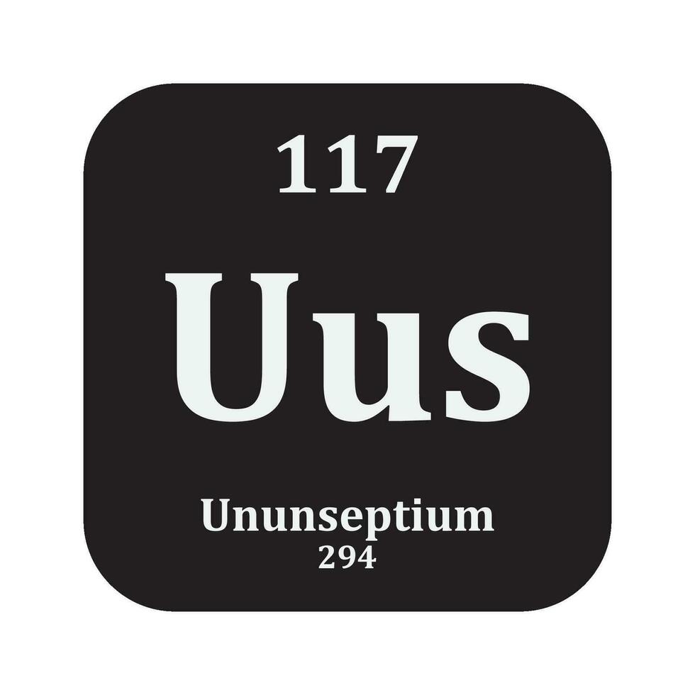 ununsetium Chemie Symbol vektor