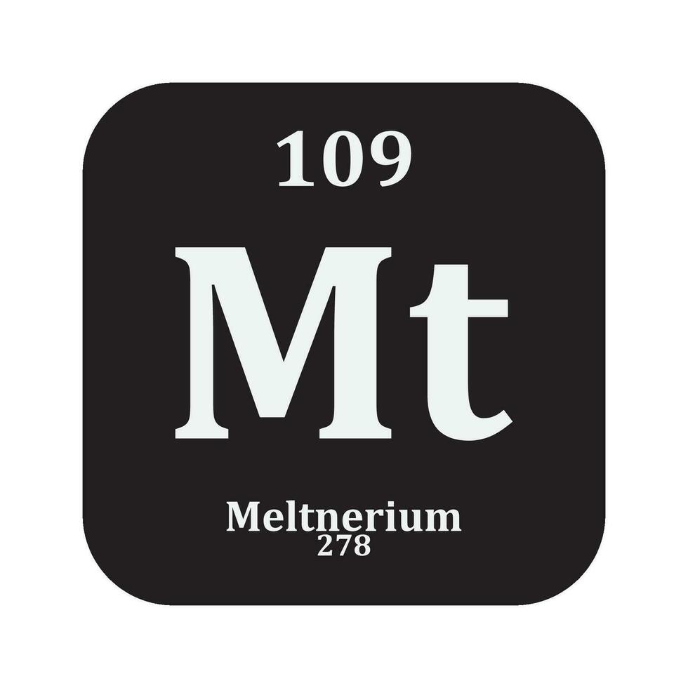 Meltnerium Chemie Symbol vektor