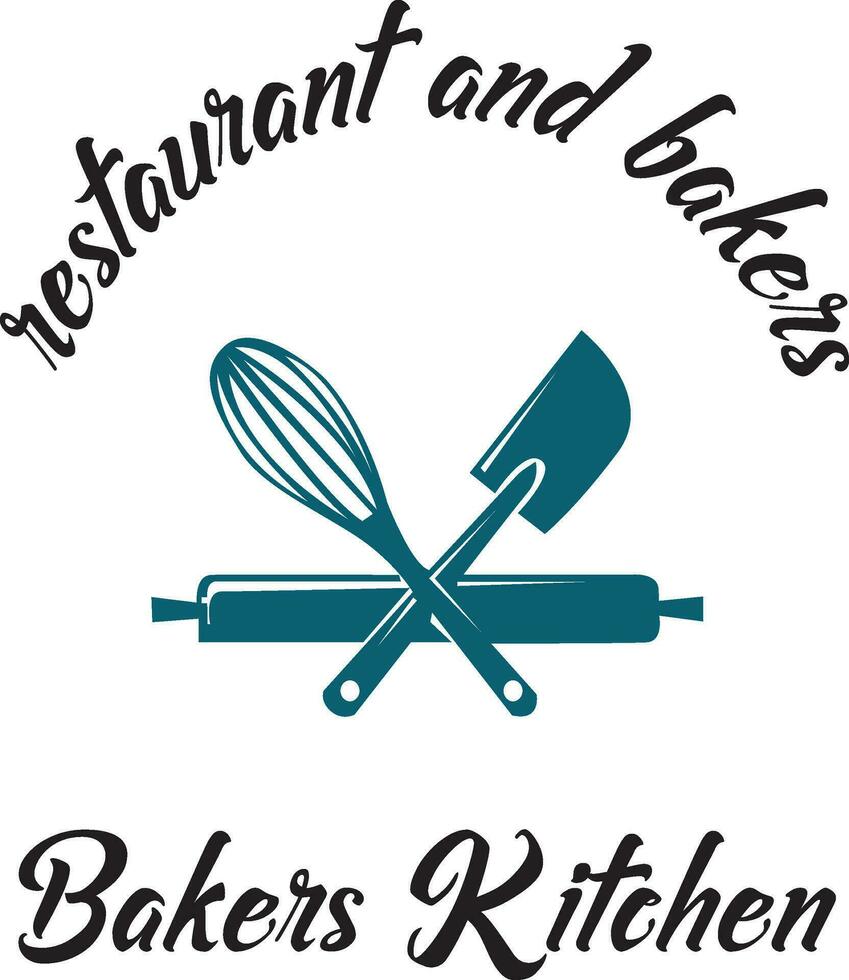 bageri och kök logotyp vektor