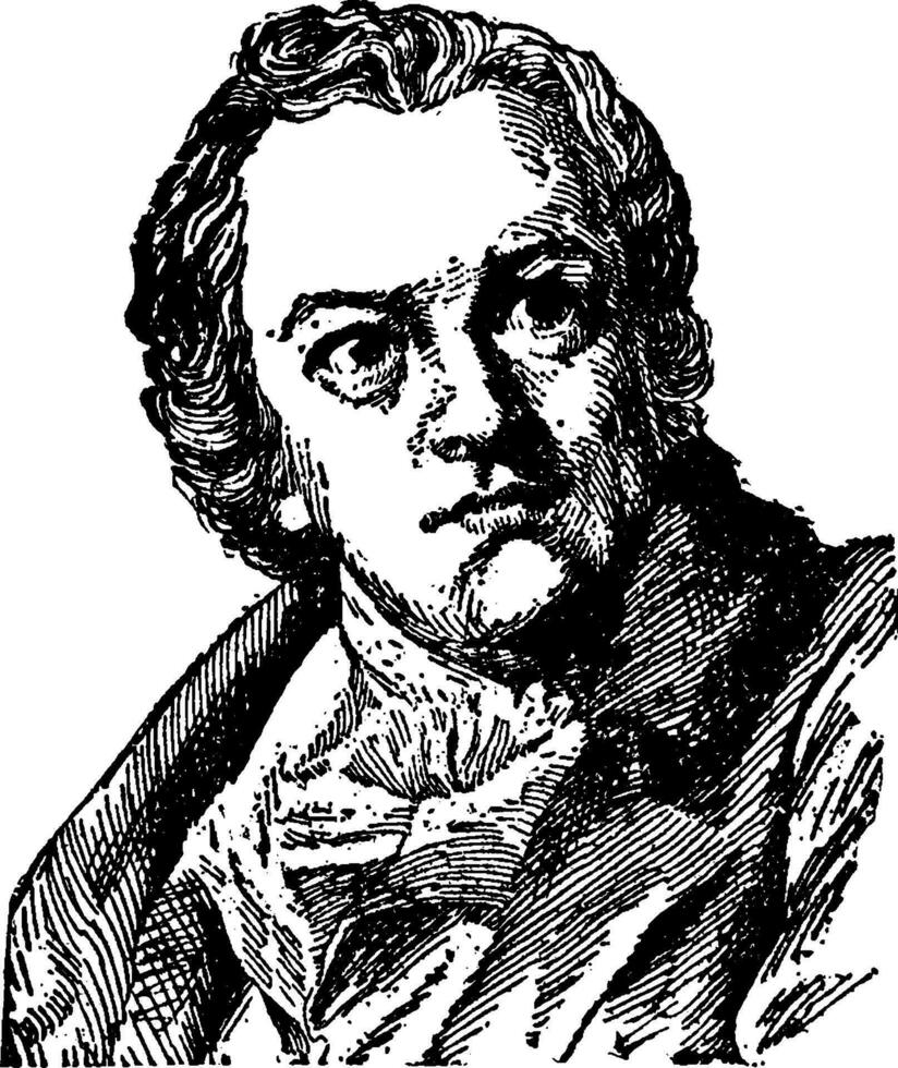 Wilhelm Blake, Jahrgang Illustration vektor