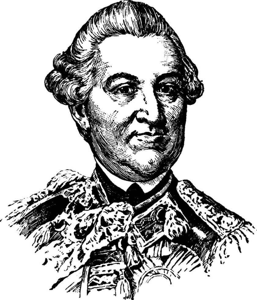 richard coote, zuerst früh von bellomont, Jahrgang Illustration vektor