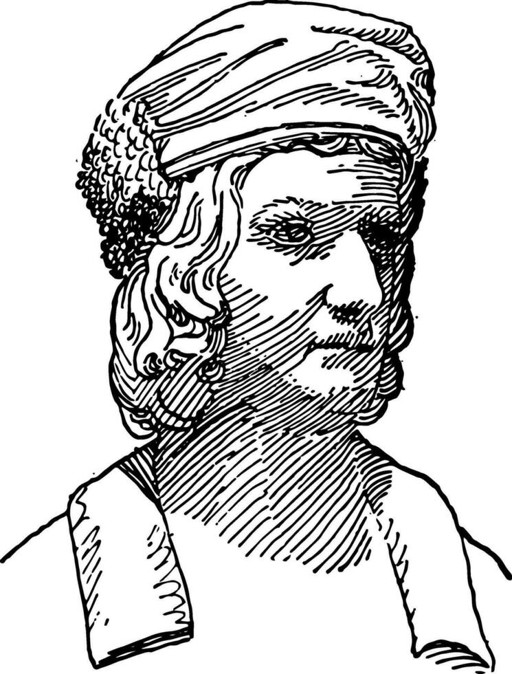 christopher Kolumbus Jahrgang Illustration. vektor
