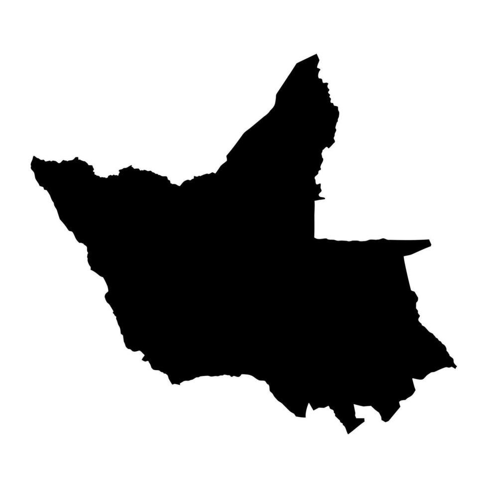 matabeleland Norden Provinz Karte, administrative Aufteilung von Zimbabwe. Vektor Illustration.