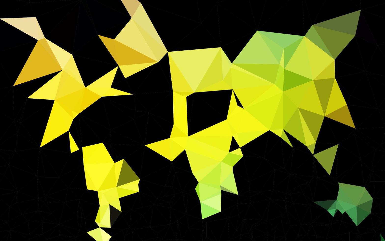 dunkelblaues, gelbes abstraktes Mosaikmuster des Vektors. vektor