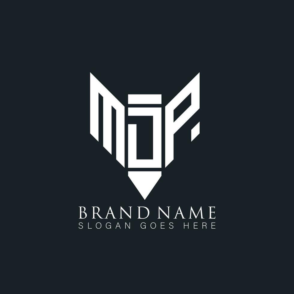 mdp abstrakt brev logotyp. mdp kreativ monogram initialer brev logotyp begrepp. mdp unik modern platt abstrakt vektor brev logotyp design.