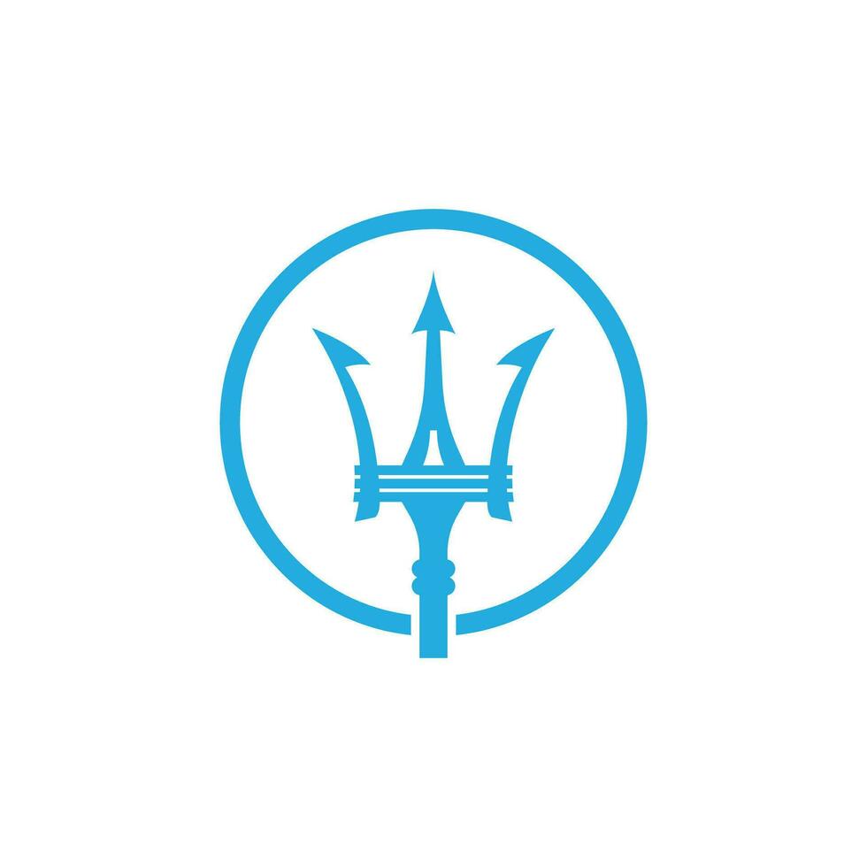 Dreizack Logo Vektor Vorlage Symbol Element Design
