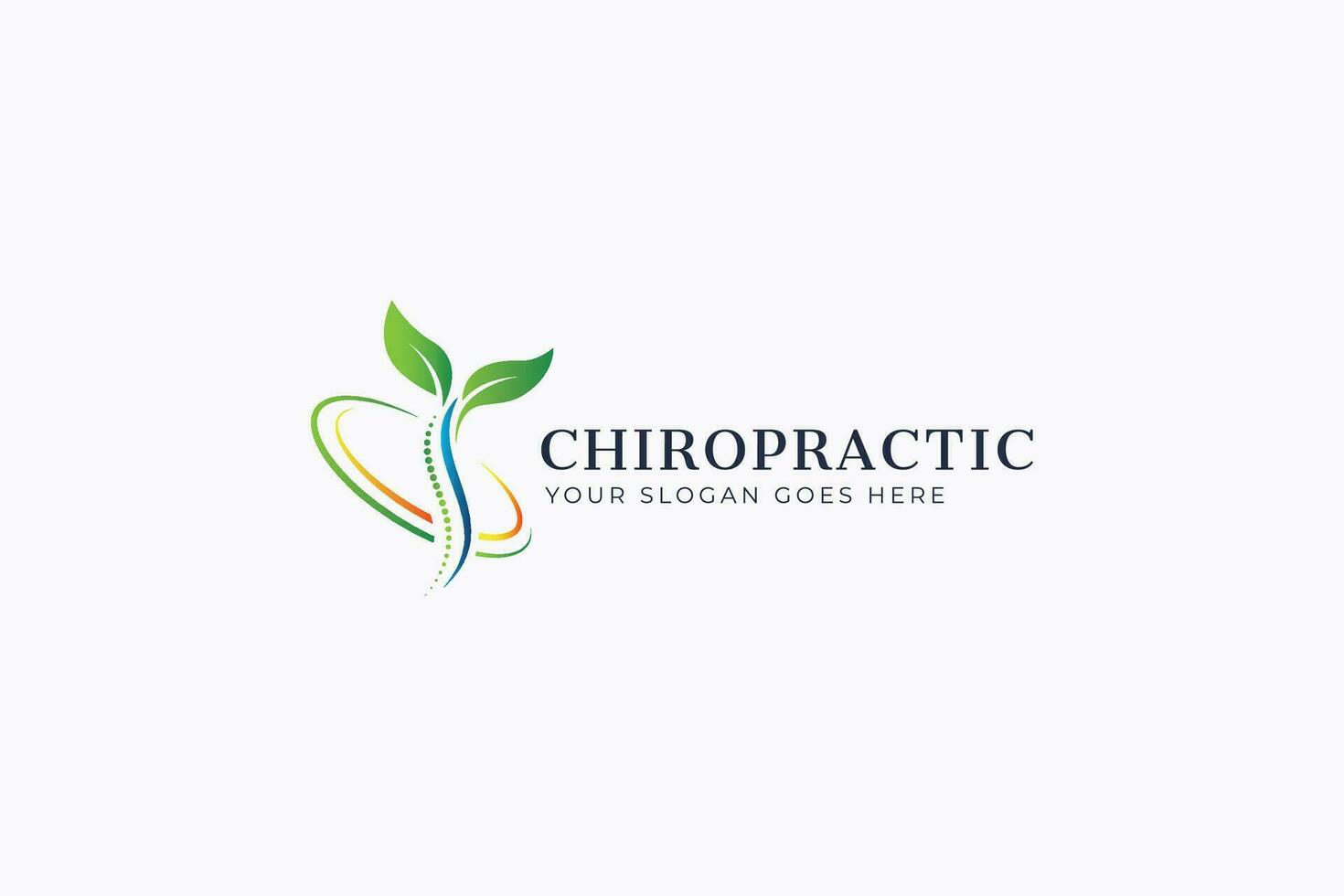 kiropraktor medicin klinik och apotek terapi läkare ben spinal vård hälsa Centrum logotyp vektor