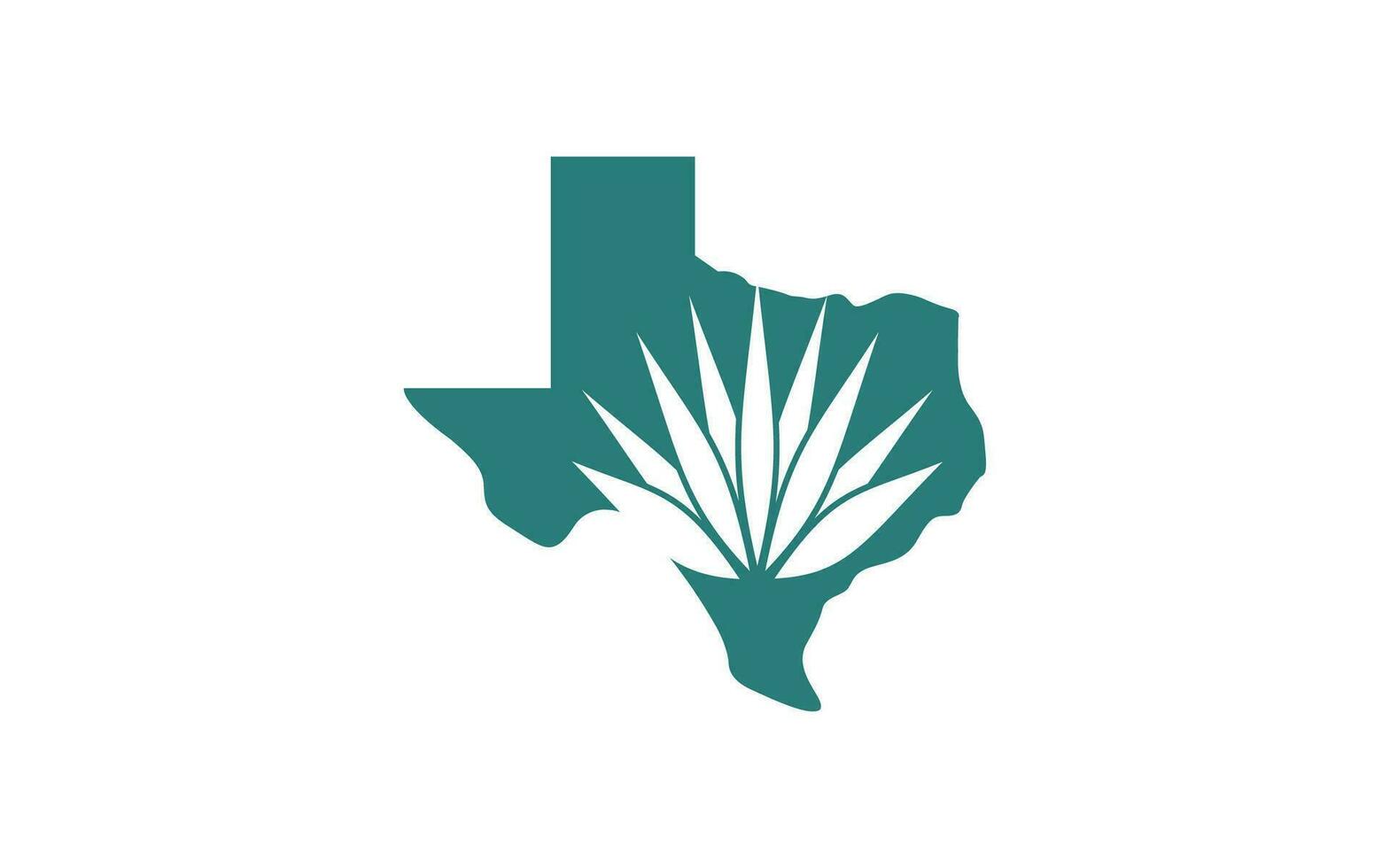 texas lotus logotyp design. vektor illustration av abstrakt agave och texas. modern logotyp design ikon mall
