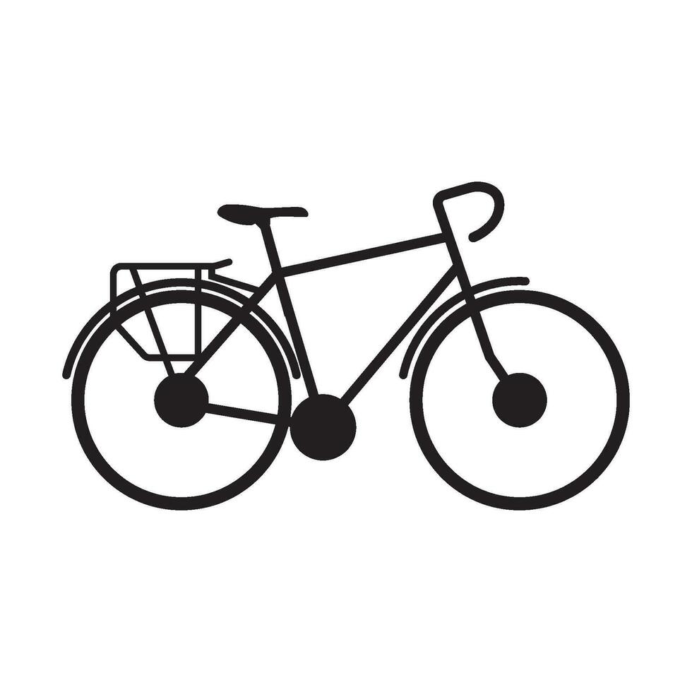 touring cykel ikon vektor