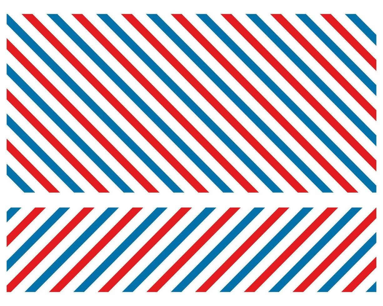 barberare färgad liner bakgrund. blå röd vektor mönster. diagonal rand mönster