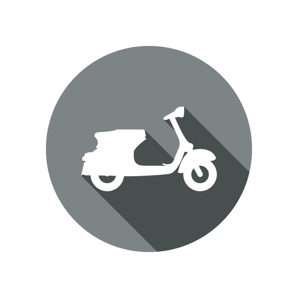 Vespa Motorrad Symbol Vektor