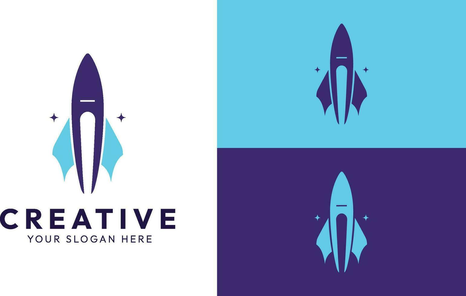 Rakete Logo, Geschäft Logo, kreativ Logo vektor