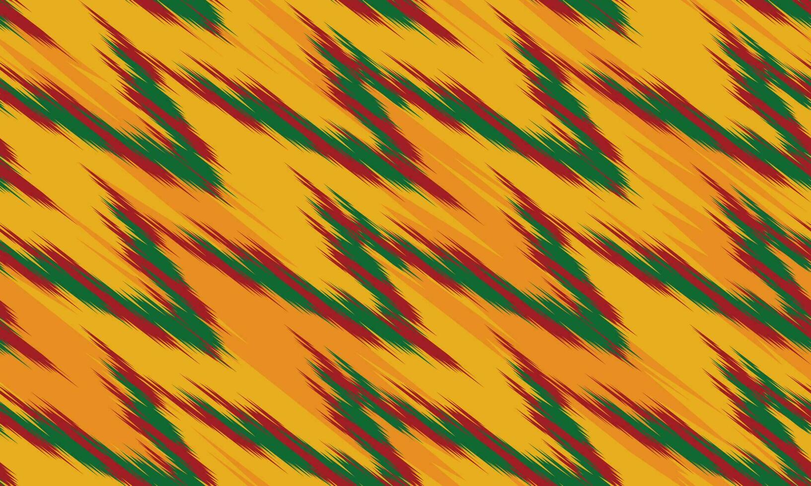 sömlös abstrakt ikat mönster i jordnära Färg. abstrakt bakgrund för textil- design, tapet, yta texturer, omslag papper. vektor