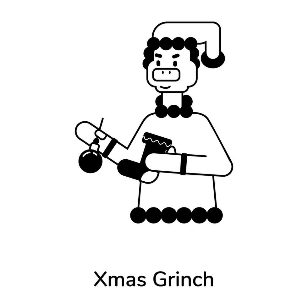 modisch Weihnachten grinch vektor