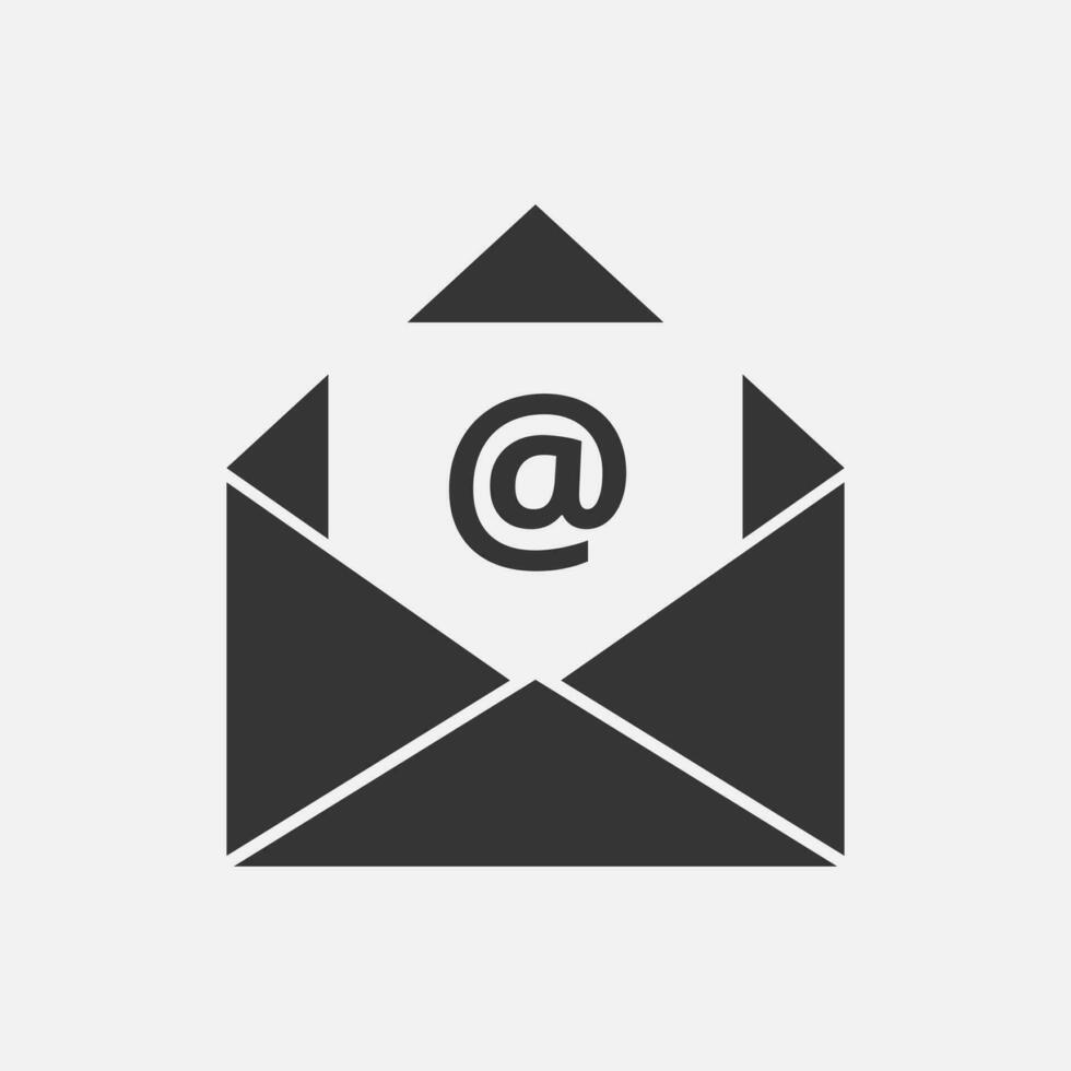 Email Post Symbol. Internet Brief, elektronisch Nachricht, Spam Konzept. Vektor