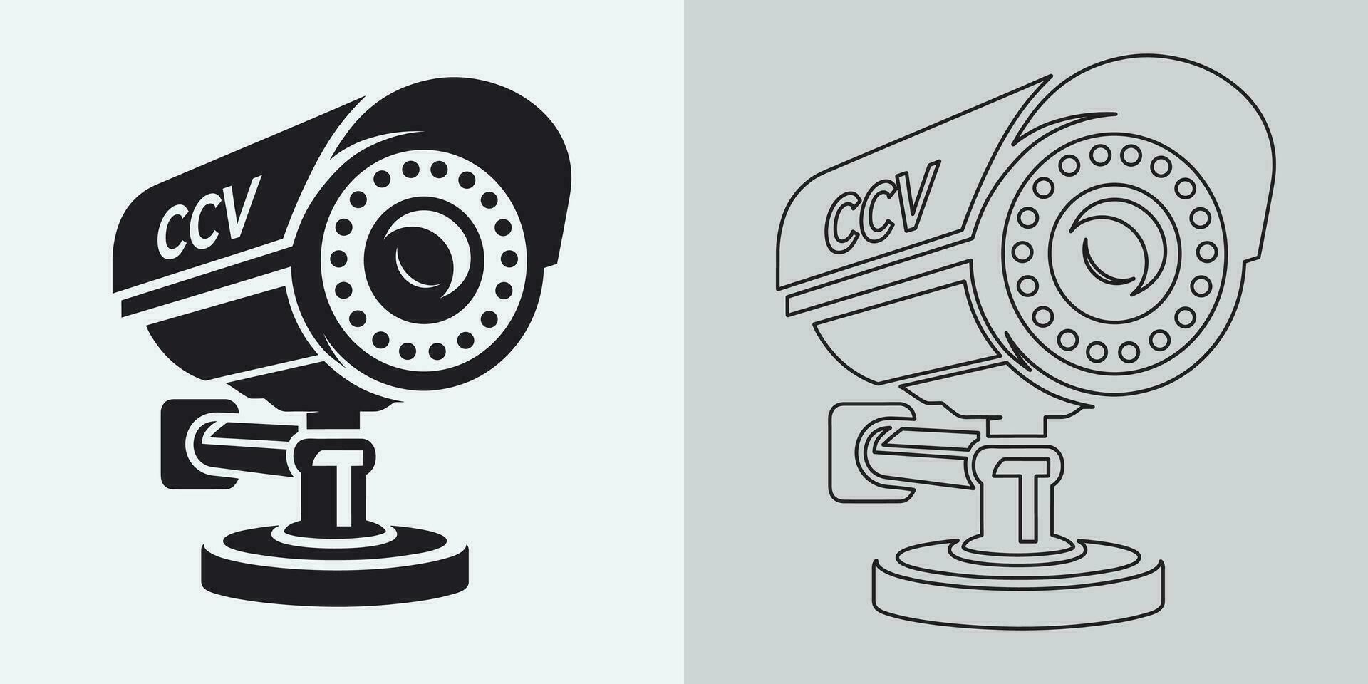 einstellen von Sicherheit oder Überwachung Kamera Symbole. cctv Kamera Symbol, Vektor Grafik. kabellos Sicherheit Kamera Symbol. schwarz Symbol Illustration zum cctv Kamera isoliert auf Weiß Hintergrund